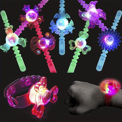 24PCS Light Up Party Favors Bulk Led Bracelets For Kids Fidget Spinner Toys