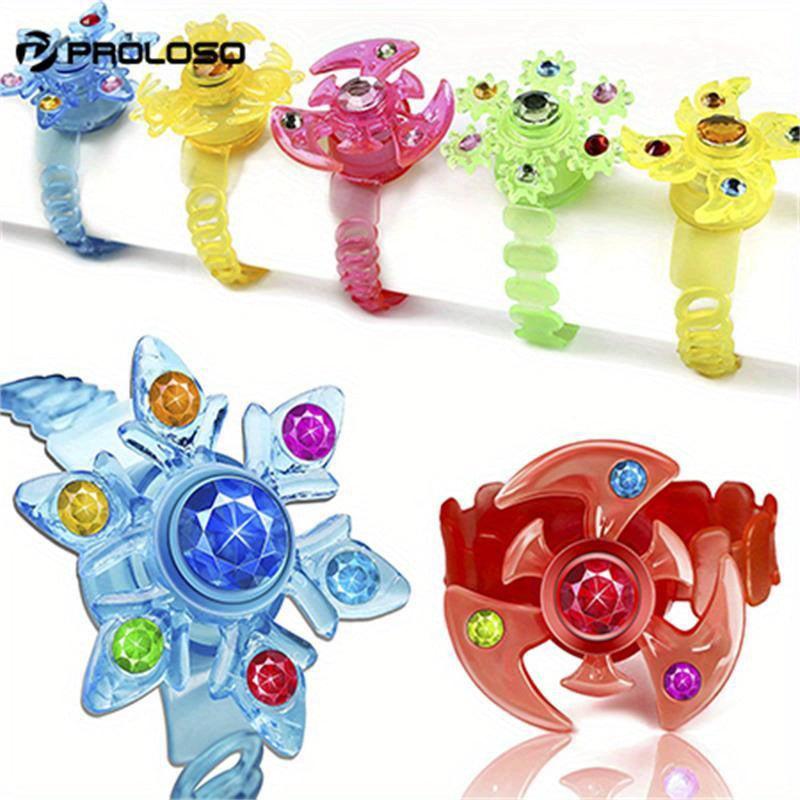 24PCS Light Up Party Favors Bulk Led Bracelets For Kids Fidget Spinner Toys