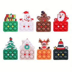 8pcs Christmas Bubble Fidget Toy Set