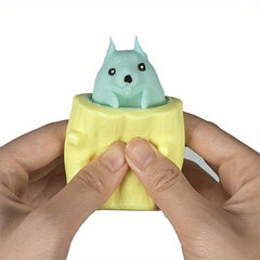 Squeeze Cup Toy Vent Squirrel Soft Pinch Toy Comfortable Knead Slap Gift