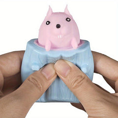 Squeeze Cup Toy Vent Squirrel Soft Pinch Toy Comfortable Knead Slap Gift