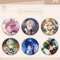Cartoon Badges Character Figure Anime Tinplate Brooch
