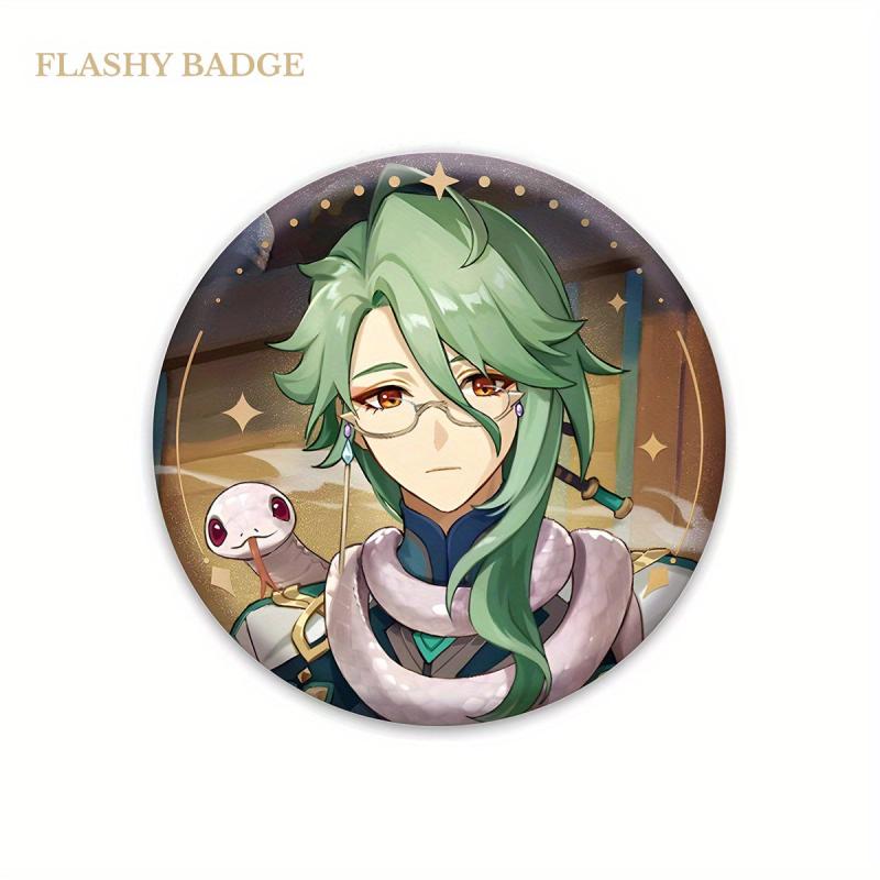 Cartoon Badges Character Figure Anime Tinplate Brooch