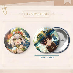 Cartoon Badges Character Figure Anime Tinplate Brooch