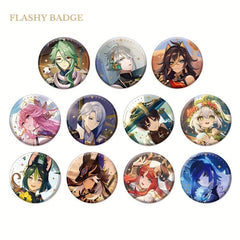 Cartoon Badges Character Figure Anime Tinplate Brooch