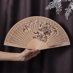 Burmese Sandalwood Incense Fan for Women
