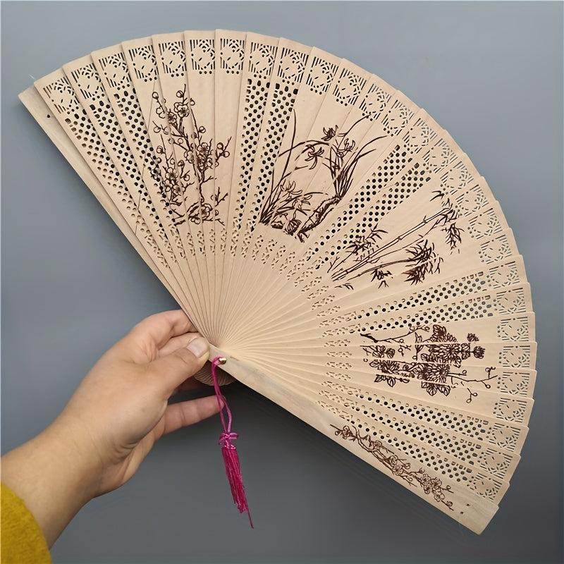 Burmese Sandalwood Incense Fan for Women