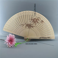 Burmese Sandalwood Incense Fan for Women