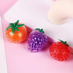 Simulated Fruit Pinch Funny Toy Stress Relief Ball Soft Rubber