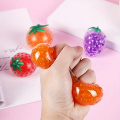 Simulated Fruit Pinch Funny Toy Stress Relief Ball Soft Rubber