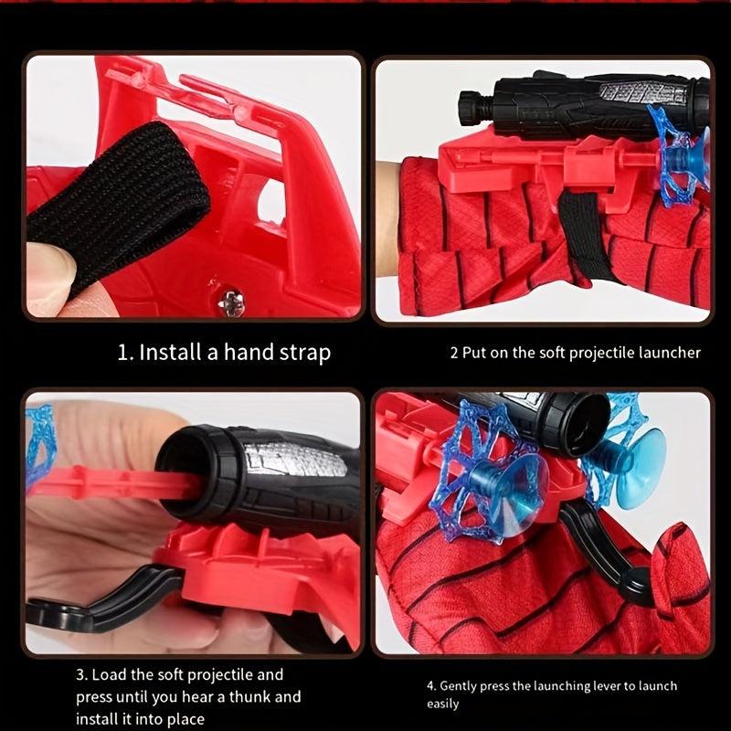 Spider Launcher Toy Wrist Launcher Soft Bullet Gun Toy Gift For Kids
