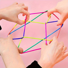 Cats Cradle String Hand Game Finger String Toy 160 Cm Length