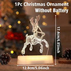 Christmas LED Night Light Santa Claus Snowman Tree Year Gift
