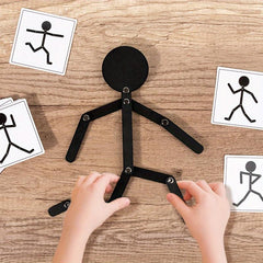 Wooden Man Jigsaw Puzzle Game for Kids, 3D Educational Toy