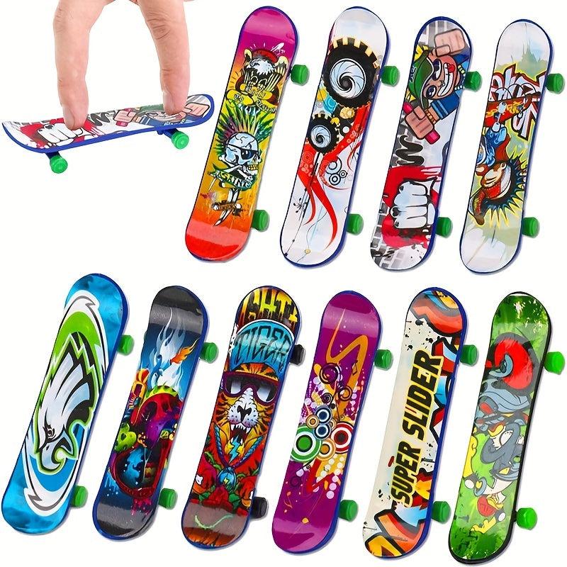 10pcs Finger Skateboards Mini Finger Boards Set Finger Sports Party Favors