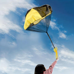 1Pc Hand Dropped Parachute Soldier Parachute Outdoor Exercise Puzzle Toy