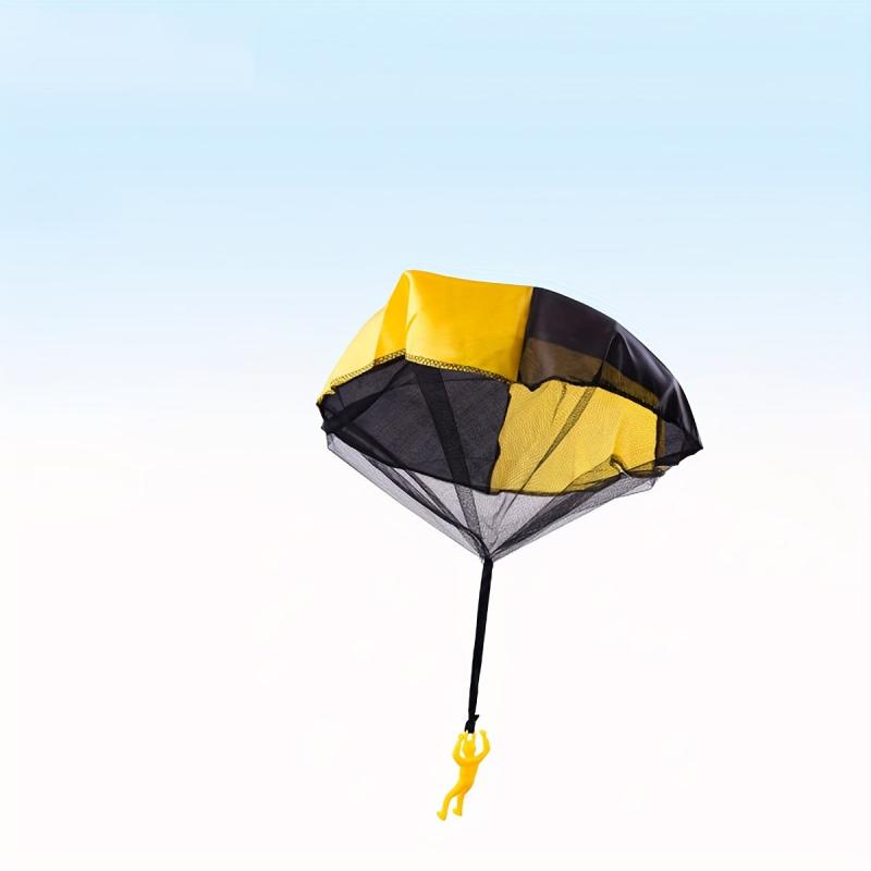 1Pc Hand Dropped Parachute Soldier Parachute Outdoor Exercise Puzzle Toy