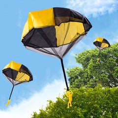 1Pc Hand Dropped Parachute Soldier Parachute Outdoor Exercise Puzzle Toy