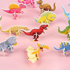 DIY Mini Mosaic Dinosaur Model 3D Puzzle for Kids