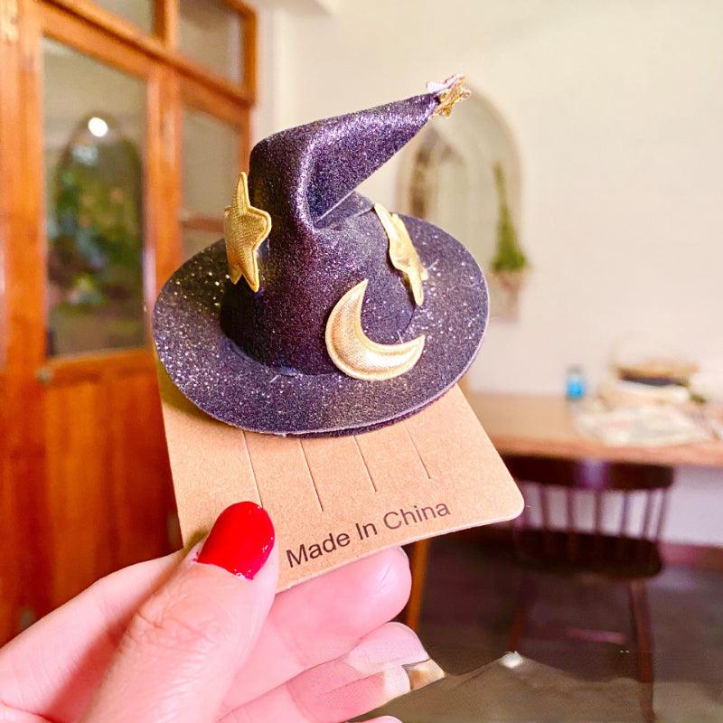Halloween Clip Ghost Funny Decoration Wizard Hat Hair Clip