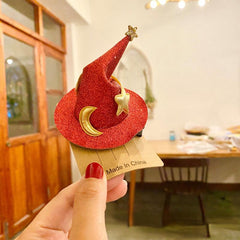 Halloween Clip Ghost Funny Decoration Wizard Hat Hair Clip