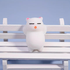 2pcs Lazy Cat Fidget Toys, Stress Relief Vent Sensory Ornaments