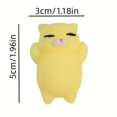 2pcs Lazy Cat Fidget Toys, Stress Relief Vent Sensory Ornaments