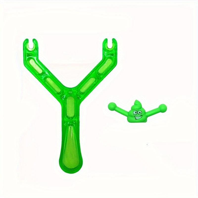 1Pc Christmas Gift Toy Poop Slingshot Strange Poop Poop Slingshot Spoof