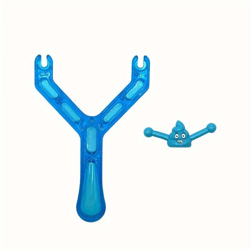 1Pc Christmas Gift Toy Poop Slingshot Strange Poop Poop Slingshot Spoof