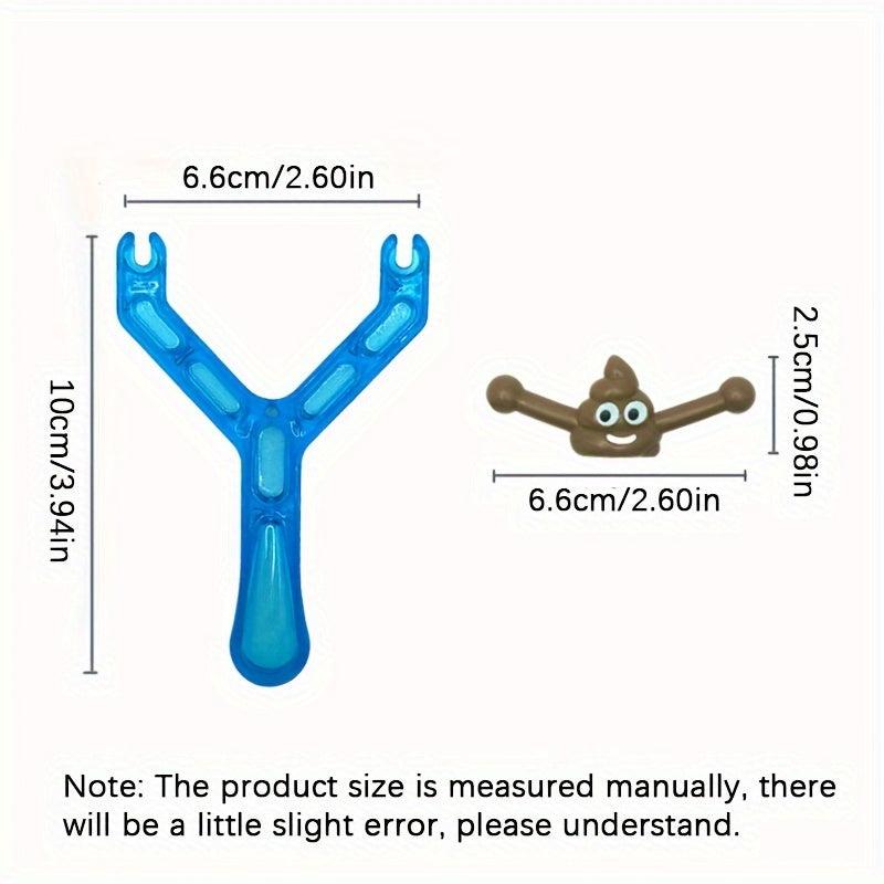 1Pc Christmas Gift Toy Poop Slingshot Strange Poop Poop Slingshot Spoof