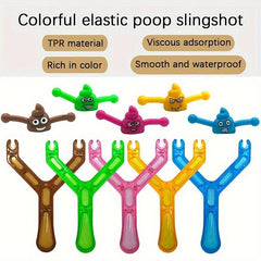 1Pc Christmas Gift Toy Poop Slingshot Strange Poop Poop Slingshot Spoof