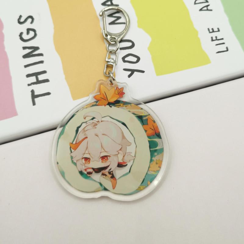 Anime Game Cake Roll Keychain Bag Decorative Pendant Gift