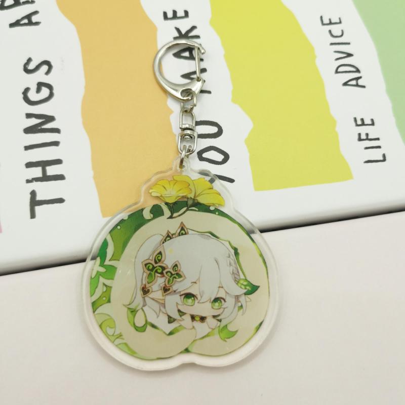 Anime Game Cake Roll Keychain Bag Decorative Pendant Gift