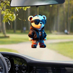 Doll Car Rearview Mirror & Acrylic Keychain Set