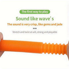 Colorful Pop Tube Sensory Toys For Kids 5pcs