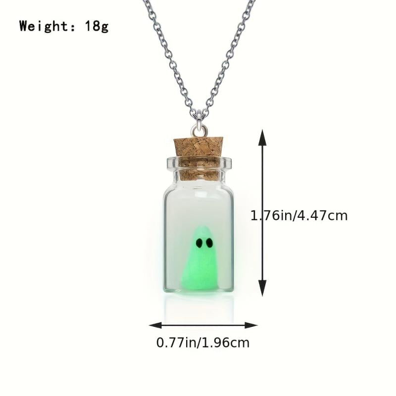 Luminous Ghost Necklace Creative Decoration Halloween Gift