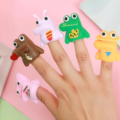 5Pcs Monster Finger Toys for Kids' Puppet Show Fun