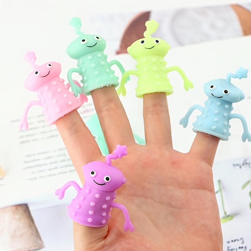 5Pcs Monster Finger Toys for Kids' Puppet Show Fun