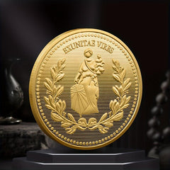 Golden Silvery Lion Collectible Challenge Coin Gift