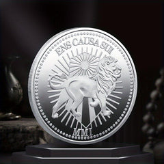 Golden Silvery Lion Collectible Challenge Coin Gift