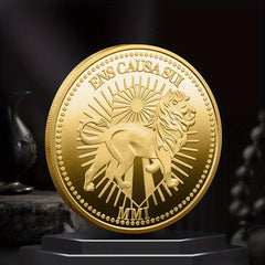 Golden Silvery Lion Collectible Challenge Coin Gift