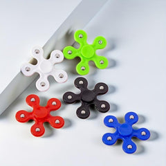 5-Leaf Fingertip Gyroscope Plum Flowers - 4 Pack