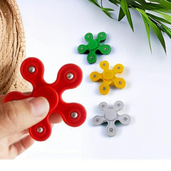 5-Leaf Fingertip Gyroscope Plum Flowers - 4 Pack