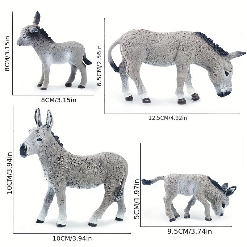 Simulation Donkey Model Ornament Toy for Decoration Party Gift