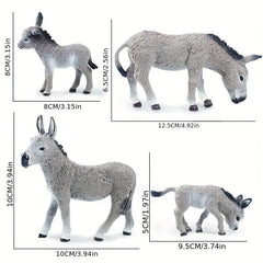 Simulation Donkey Model Ornament Toy for Decoration Party Gift