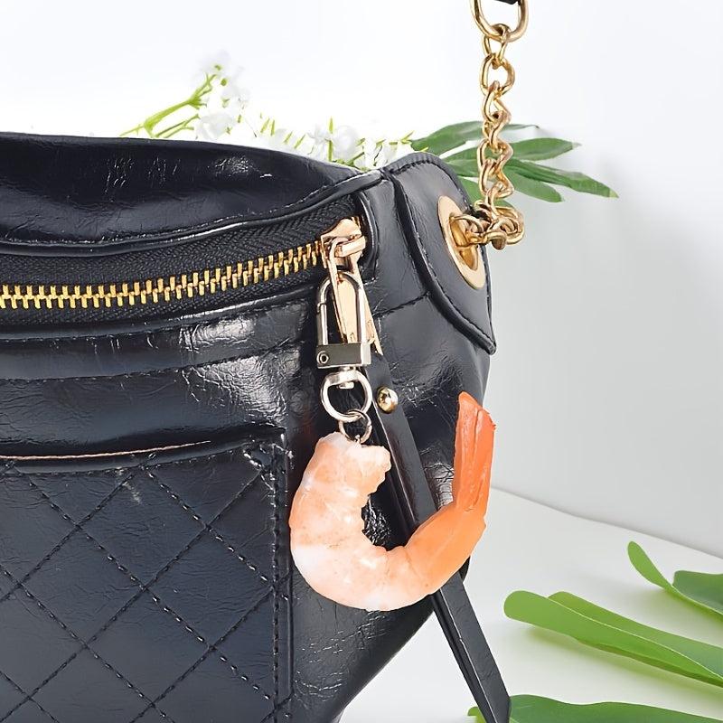 Creative Shrimp Keychain PVC Model Toy for Kids