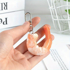 Creative Shrimp Keychain PVC Model Toy for Kids