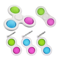 Vent Artifact Bubble Music Fidget Spinner Decompression Toy Keychain