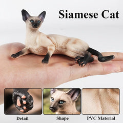 Simulation Cat Model Pet Cat Toys Siamese Cat Hairless Cat Doll Model Ornament