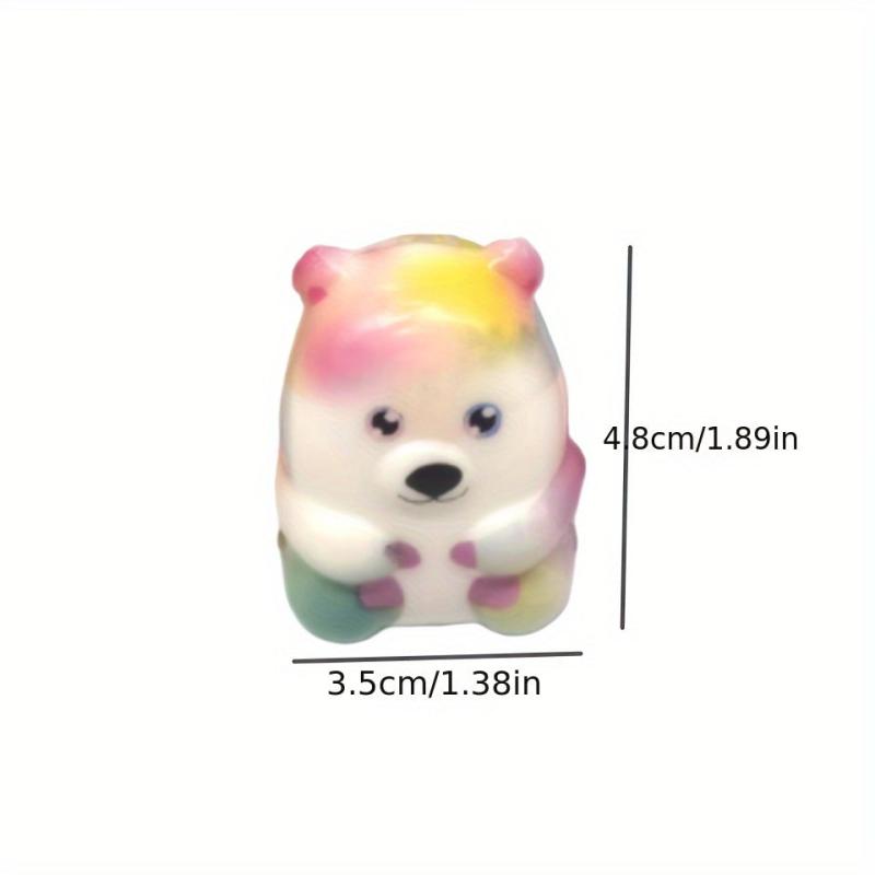 2pcs Squishy Cartoon Doll Animal PU Slow Rebound Pinch Toy